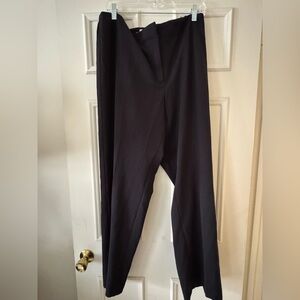 Talbots Black Heritage Style Stretch Pants with Tapered Leg Size 20W
